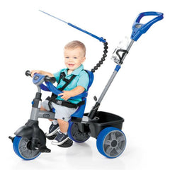 4-in-1 Basic Edition Trike - Blue – Adjustable Trike with Parent Handle