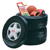 Classic Racing Tire Toy Chest with Fun Racing Theme
