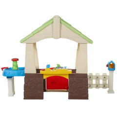 Deluxe Home & Garden Playhouse with Realistic Features