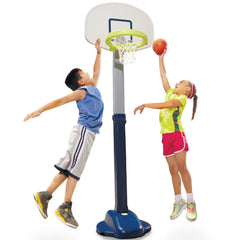 Adjust 'n Jam Pro Basketball Set – Adjustable Hoop with Heights from 4' to 6'
