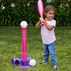 TotSports™ T-Ball Set with 5 Balls-Pink
