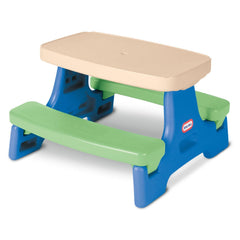 Easy Store™ Jr. Play Table - Blue/Green – Foldable Toddler Picnic Table