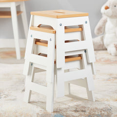 Wooden Stools – Set of 4