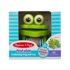 First Play Frolicking Frog Wooden Pull Toy