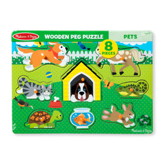 Pets Peg Puzzle - 8 Pieces