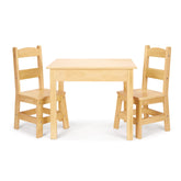 Wooden Table & Chairs - Natural