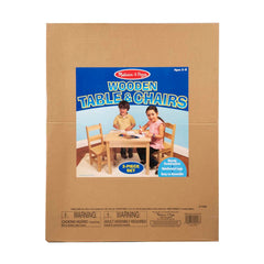 Wooden Table & Chairs - Natural