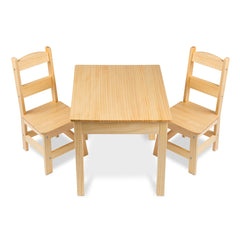 Wooden Table & Chairs - Natural