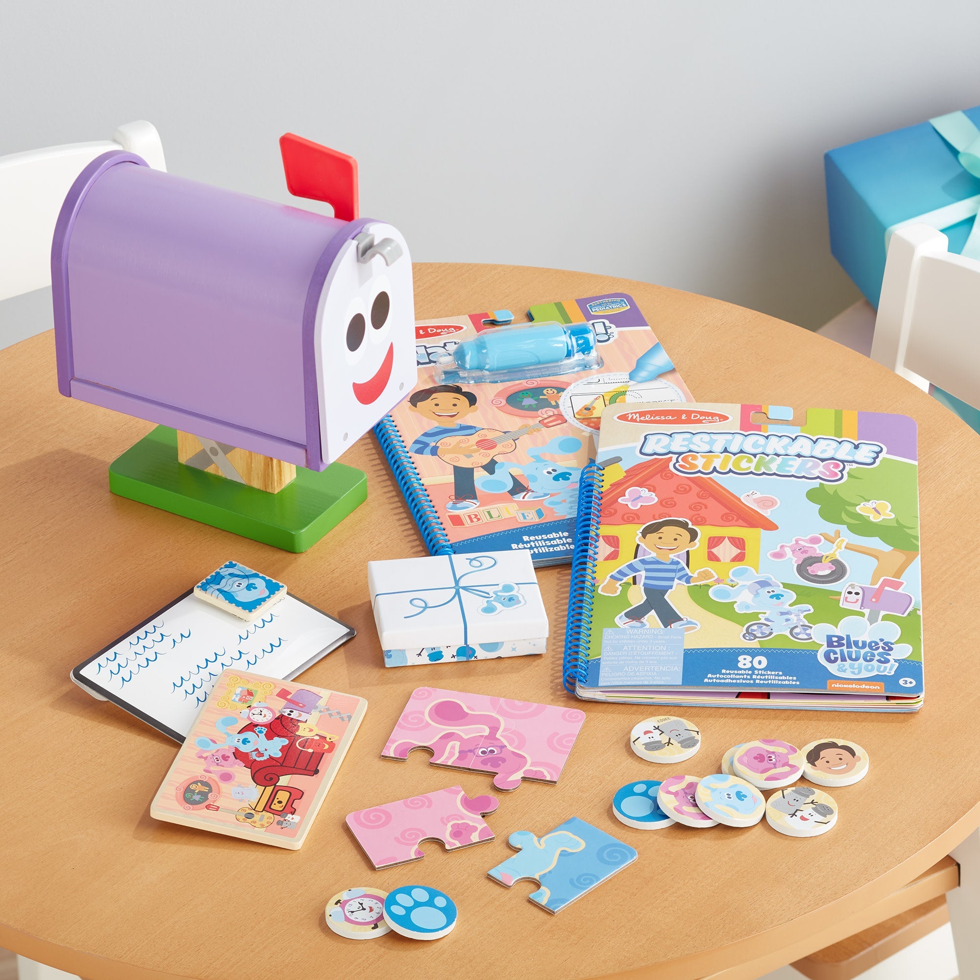 Blue's Clues & You! Restickable Stickers Pad - Places Blue Loves