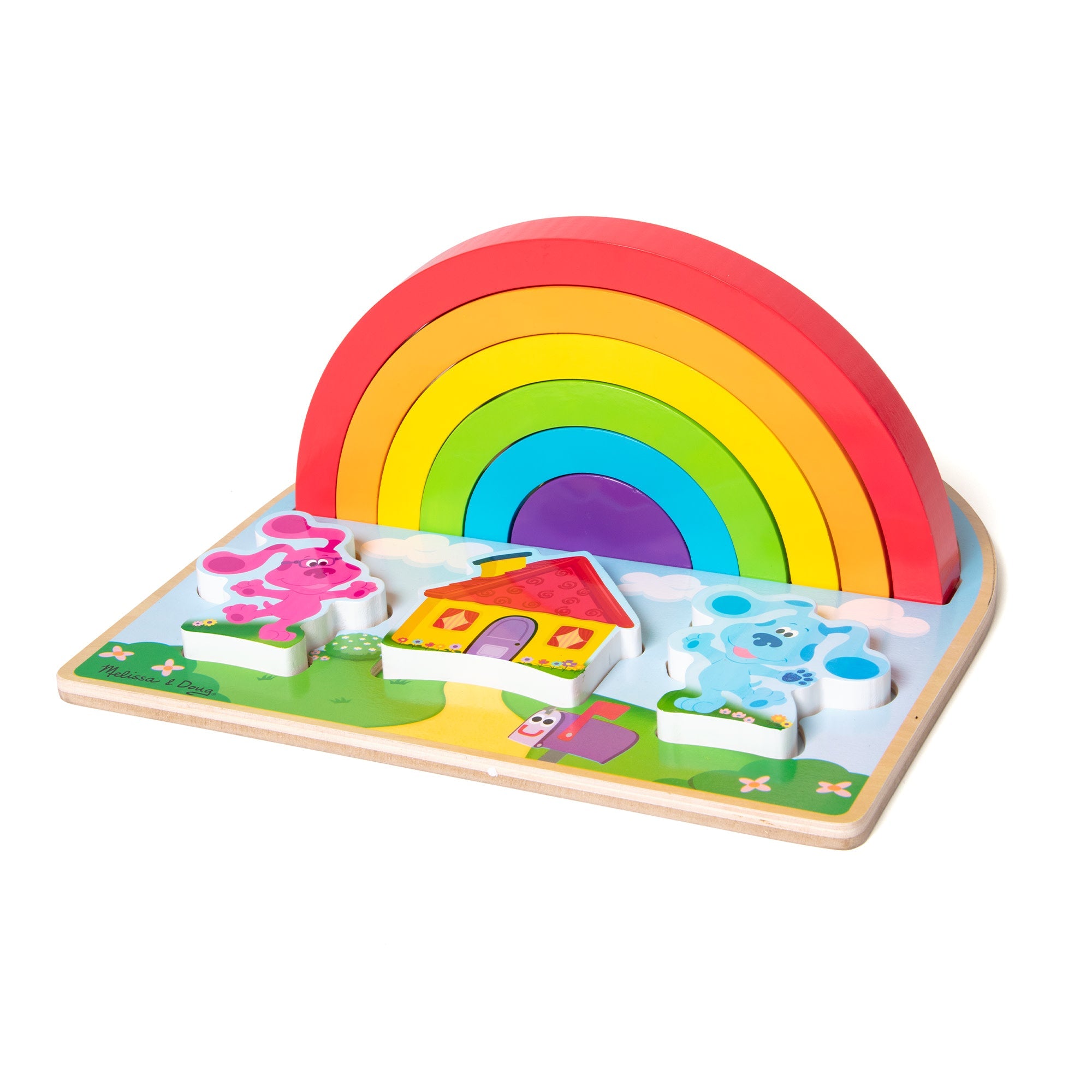 Blue's Clues & You! Wooden Rainbow Stacking Puzzle - 9 Pieces