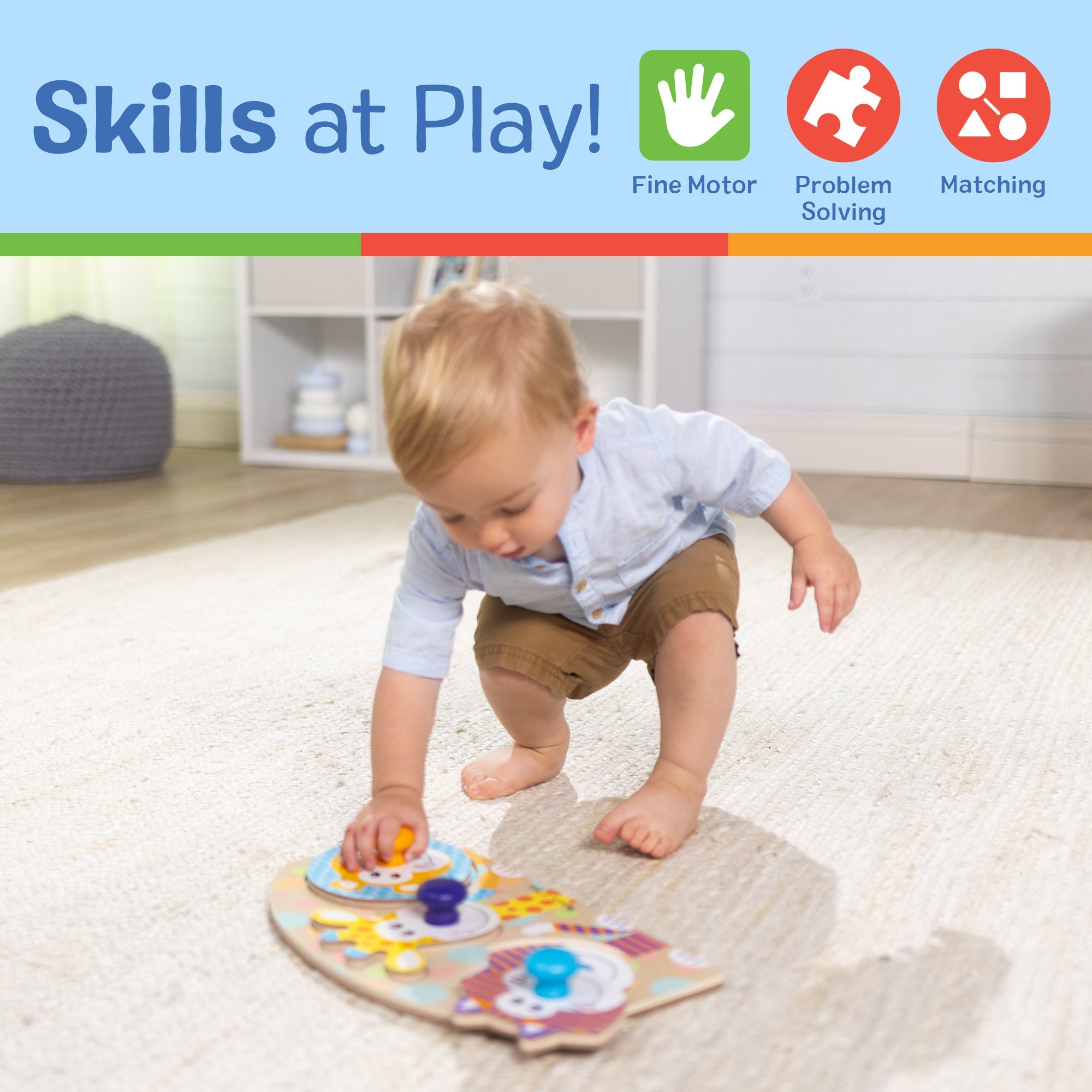 Safari Jumbo Peg Puzzle - 3 Pieces