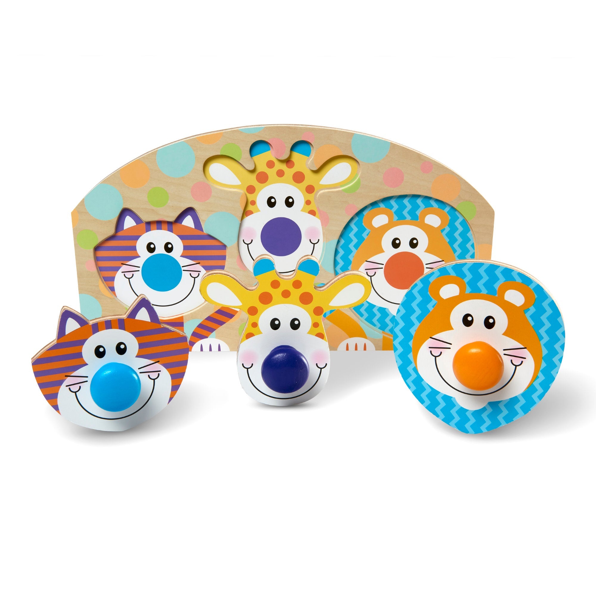 Safari Jumbo Peg Puzzle - 3 Pieces