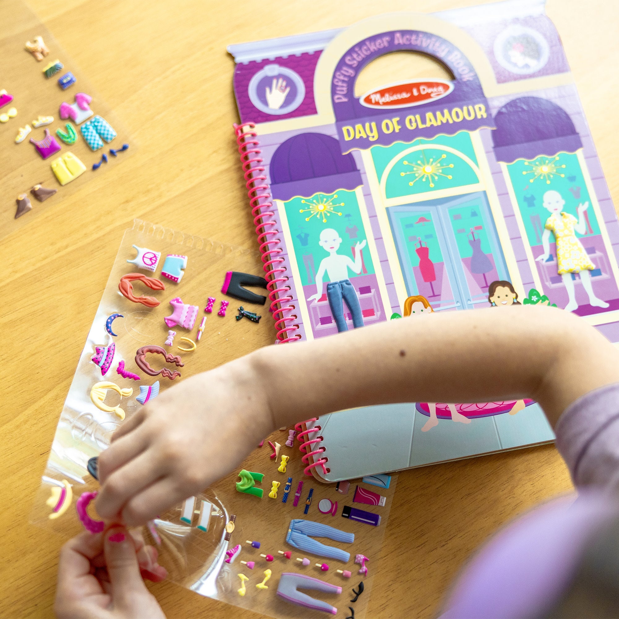 Puffy Sticker Activity Book - Day of Glamour