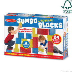 Jumbo Cardboard Blocks - 24 Pieces