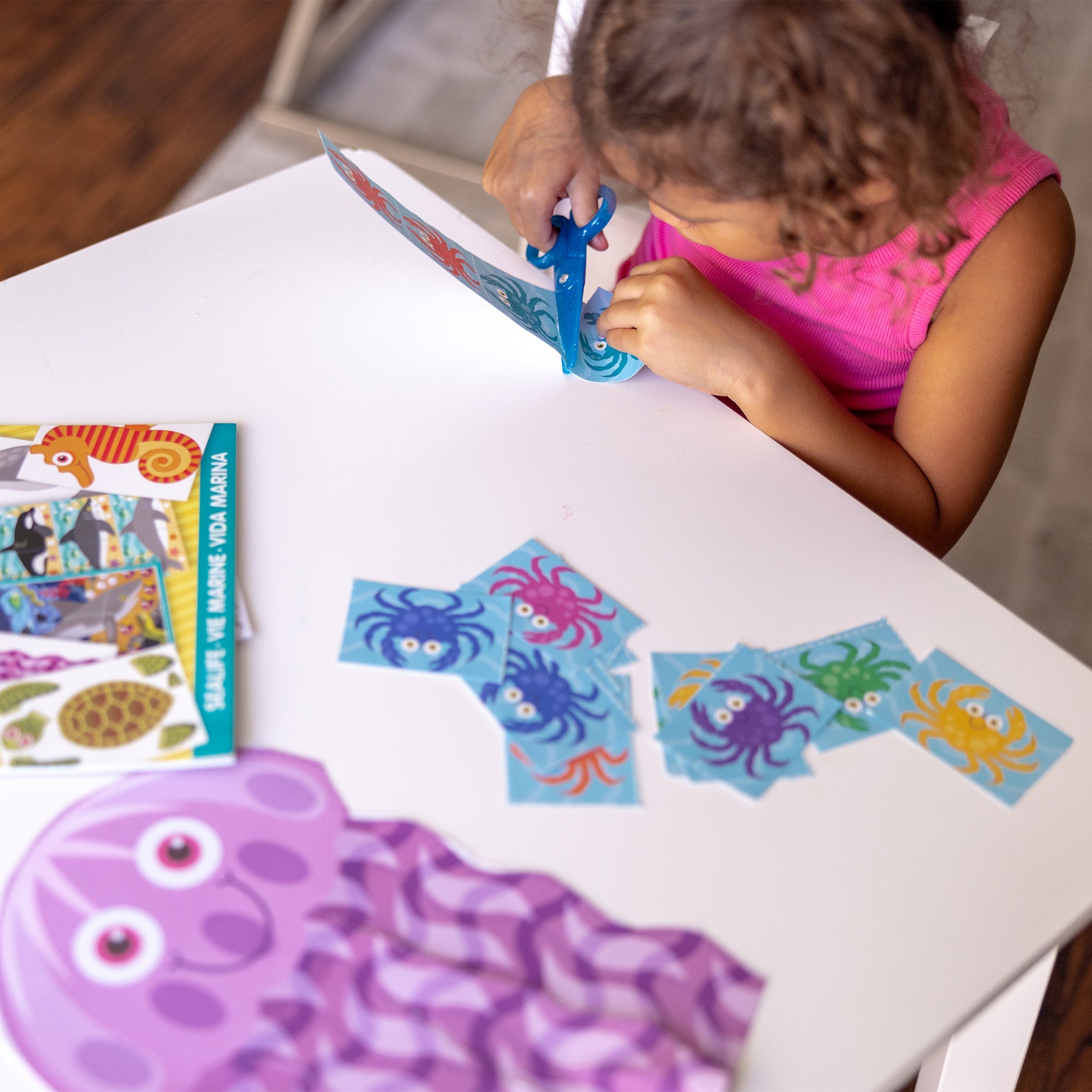 Sea Life Scissor Skills Activity Pad
