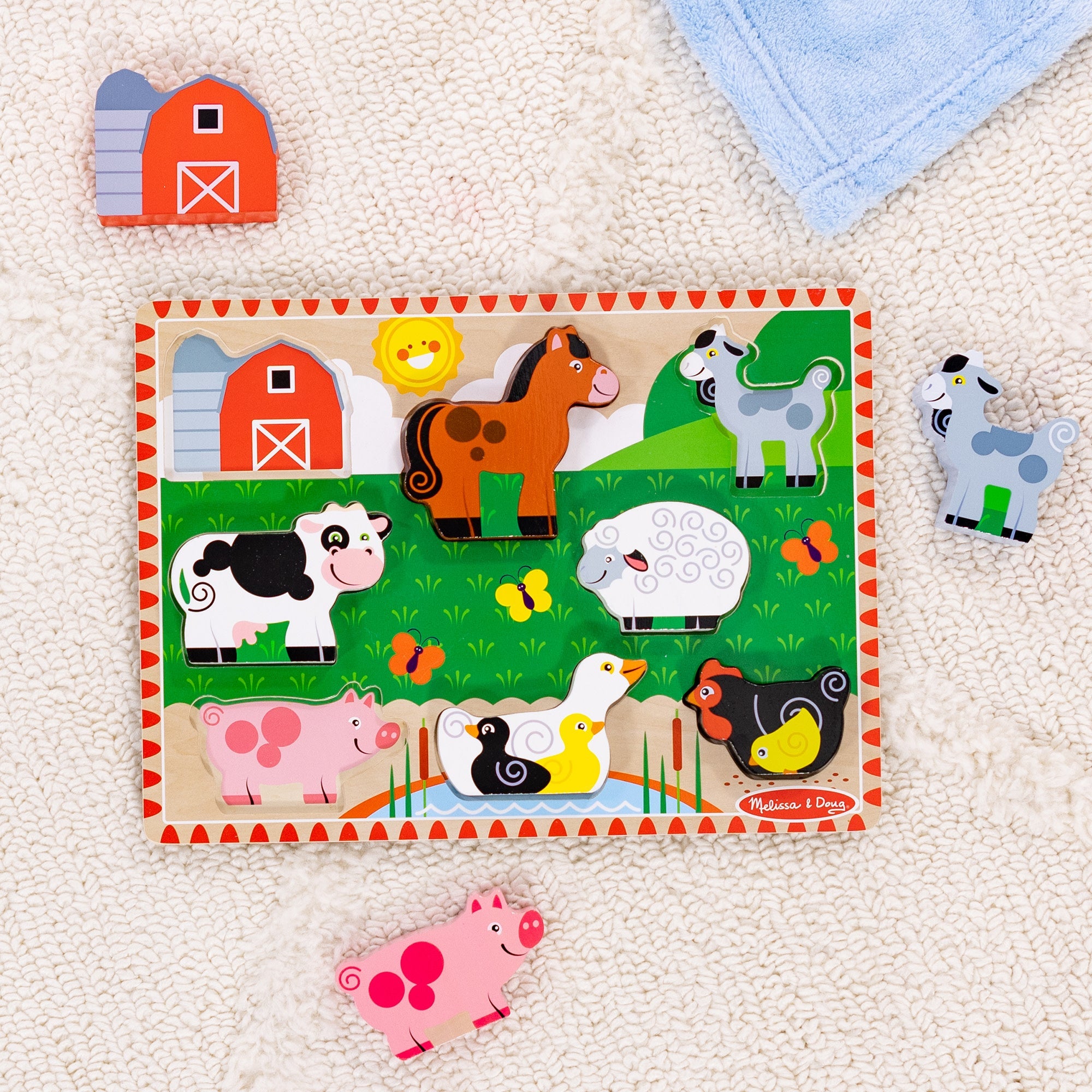 Farm Animals Chunky Puzzle - 8 Pieces