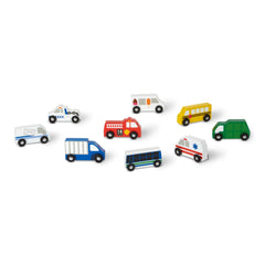 Wooden Town Vehicles Set