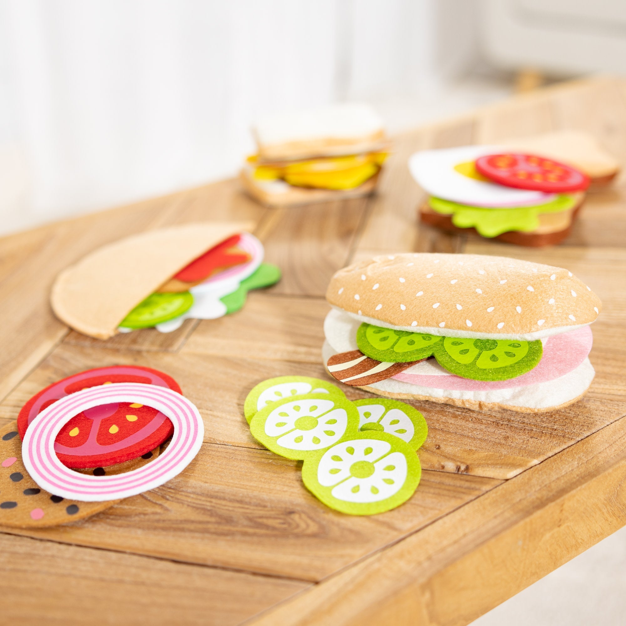 Felt Food Sandwich Play Set