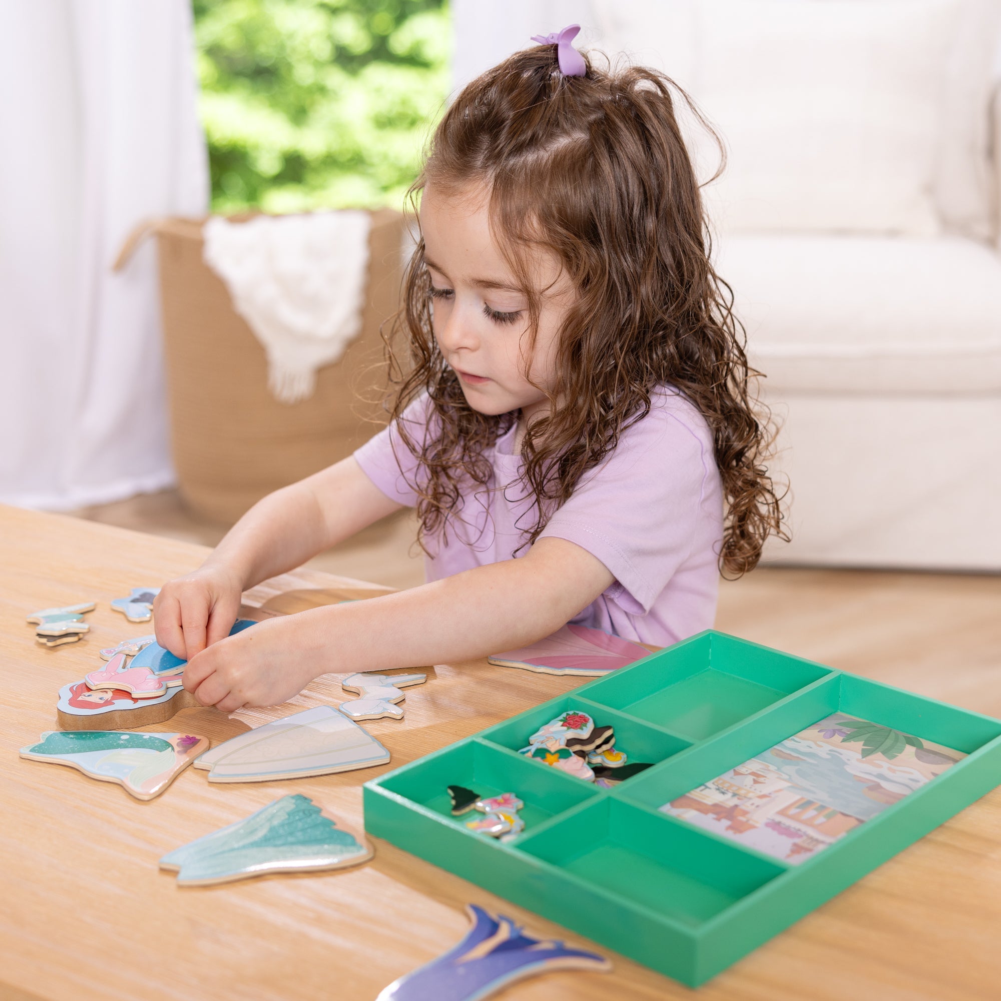 Disney Princess Ariel Wooden Magnetic Dress-Up