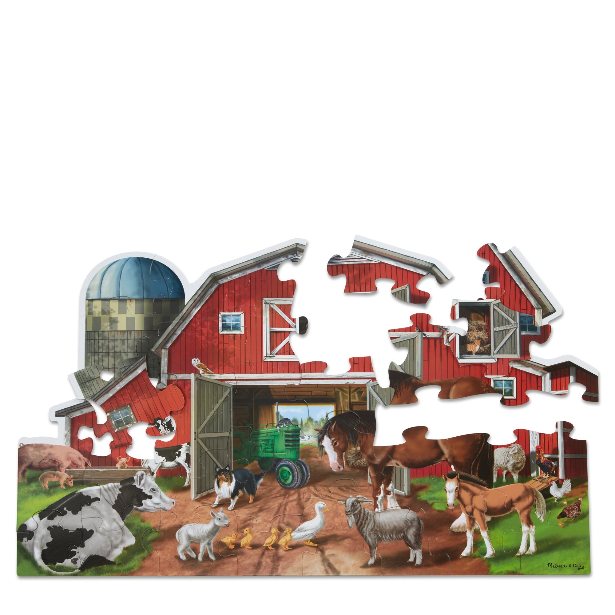 Busy Barn Shaped Floor Puzzle - 32 Pieces