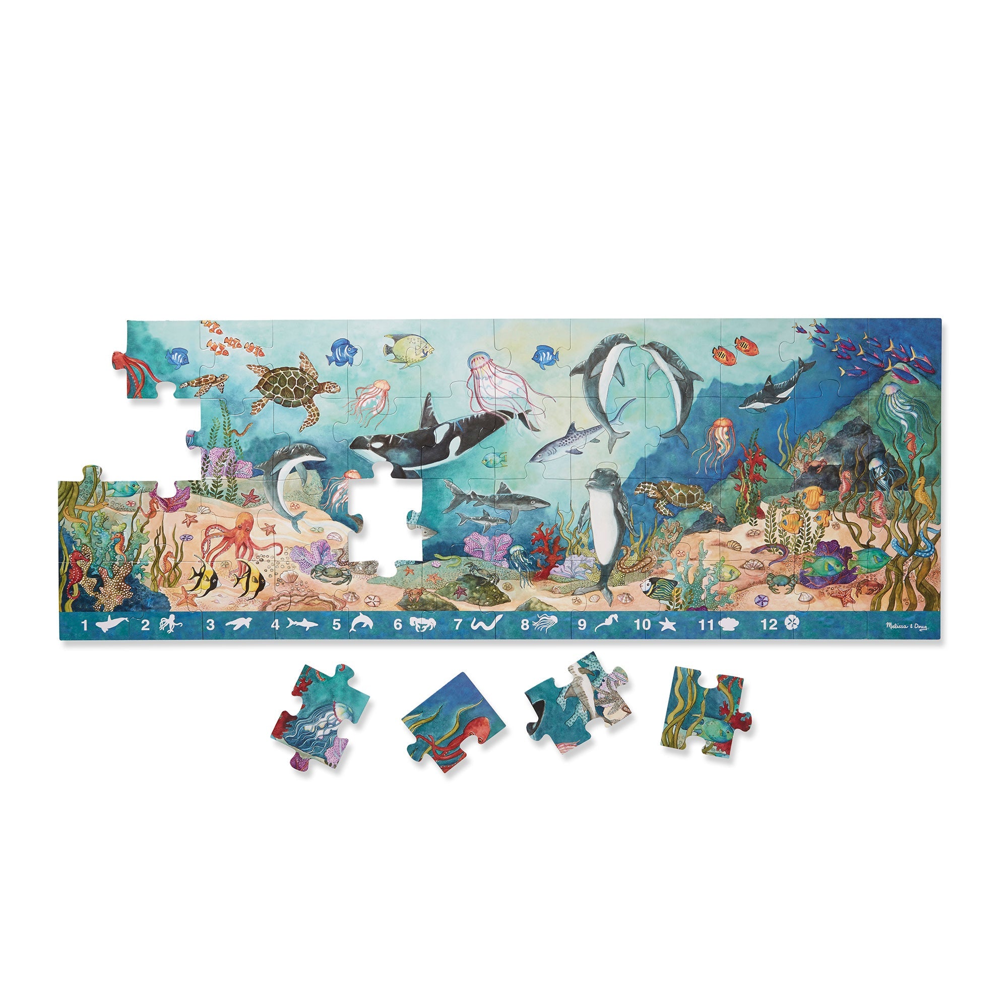 Search & Find Beneath the Waves Floor Puzzle - 48 Pieces