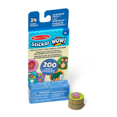 Sticker WOW!® Mini Activity Pad & Refill Stickers - Surprise Pack 1 (200+ Stickers, Stamper Not Included)