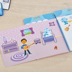 Blue's Clues & You! Restickable Stickers Pad - Places Blue Loves