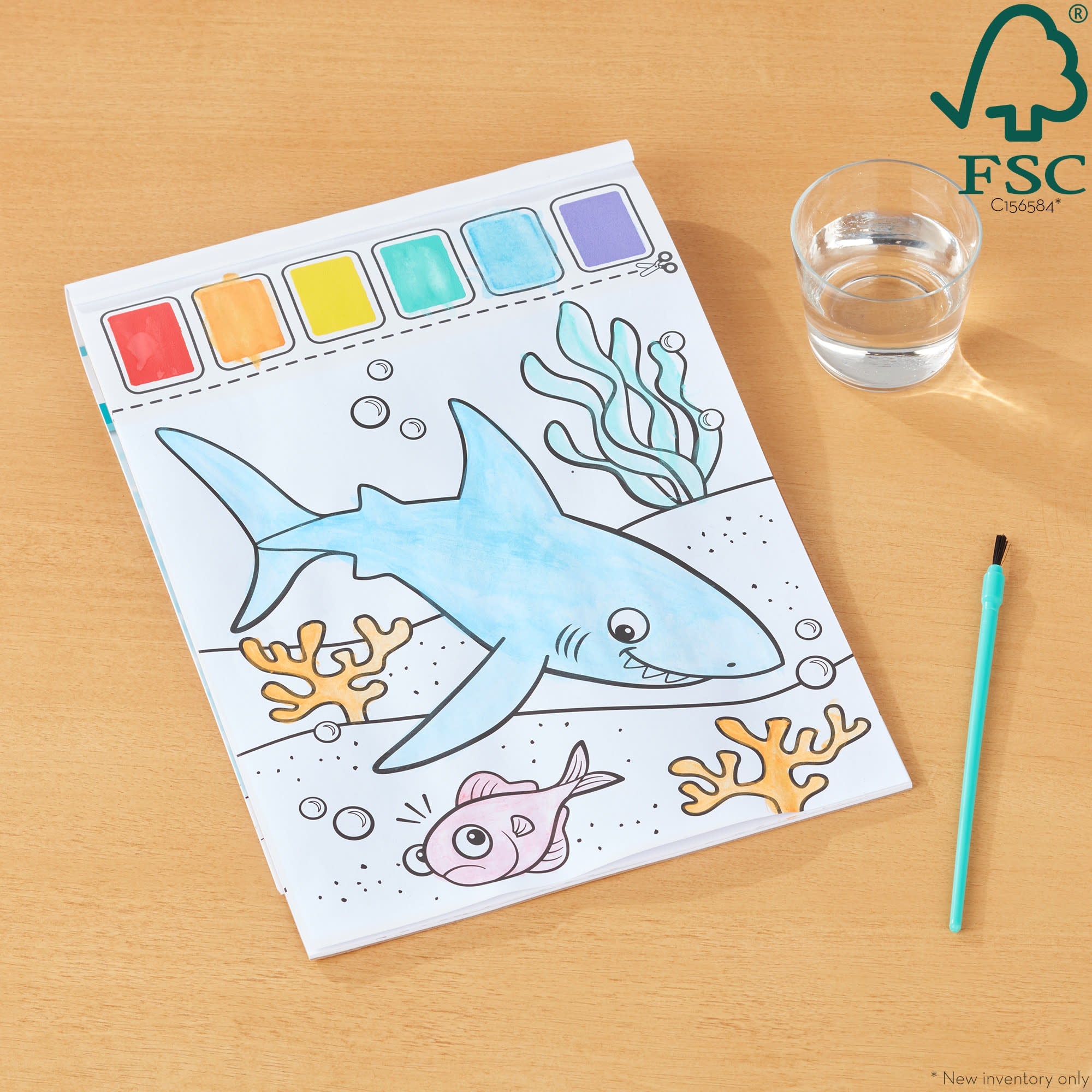 Paint With Water Activity Book - Ocean