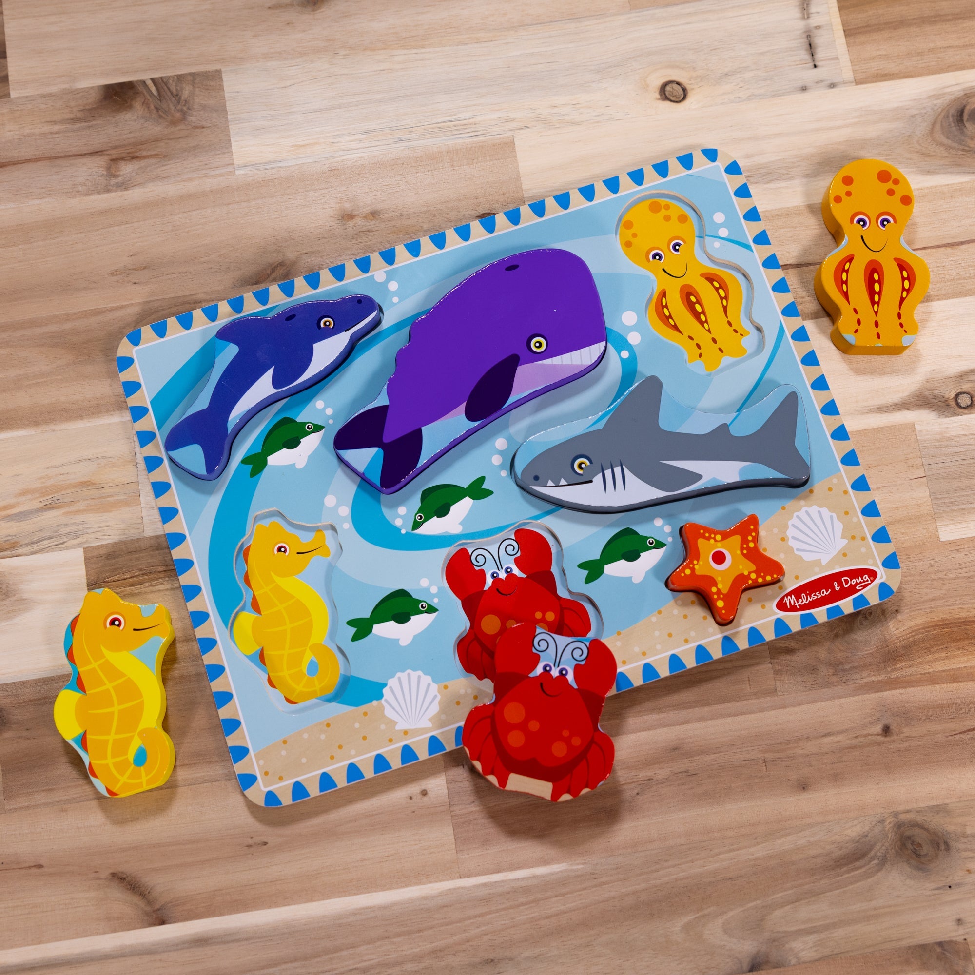 Sea Creatures Chunky Puzzle - 7 Pieces
