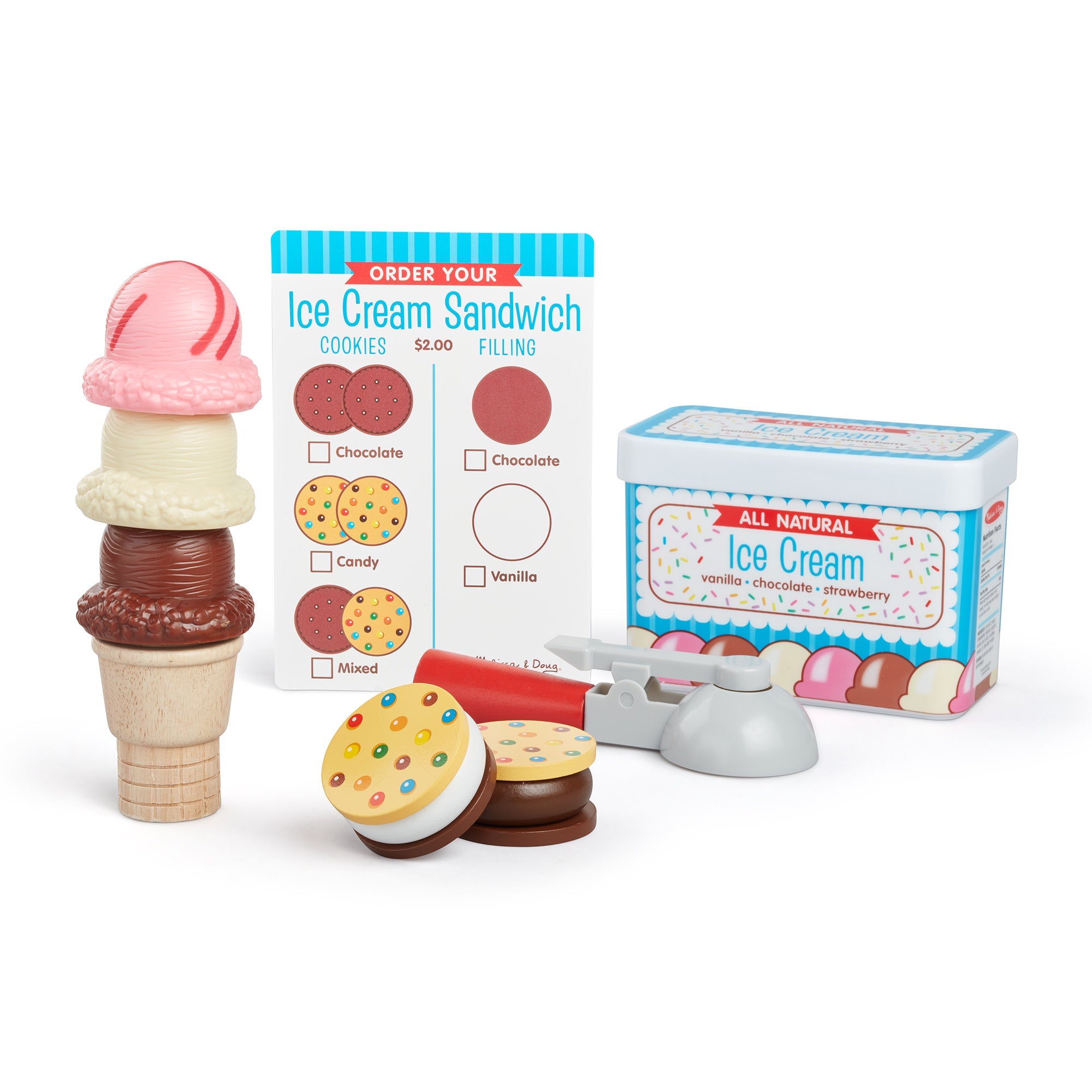 Scoops & Sandwiches Ice Cream Play Set