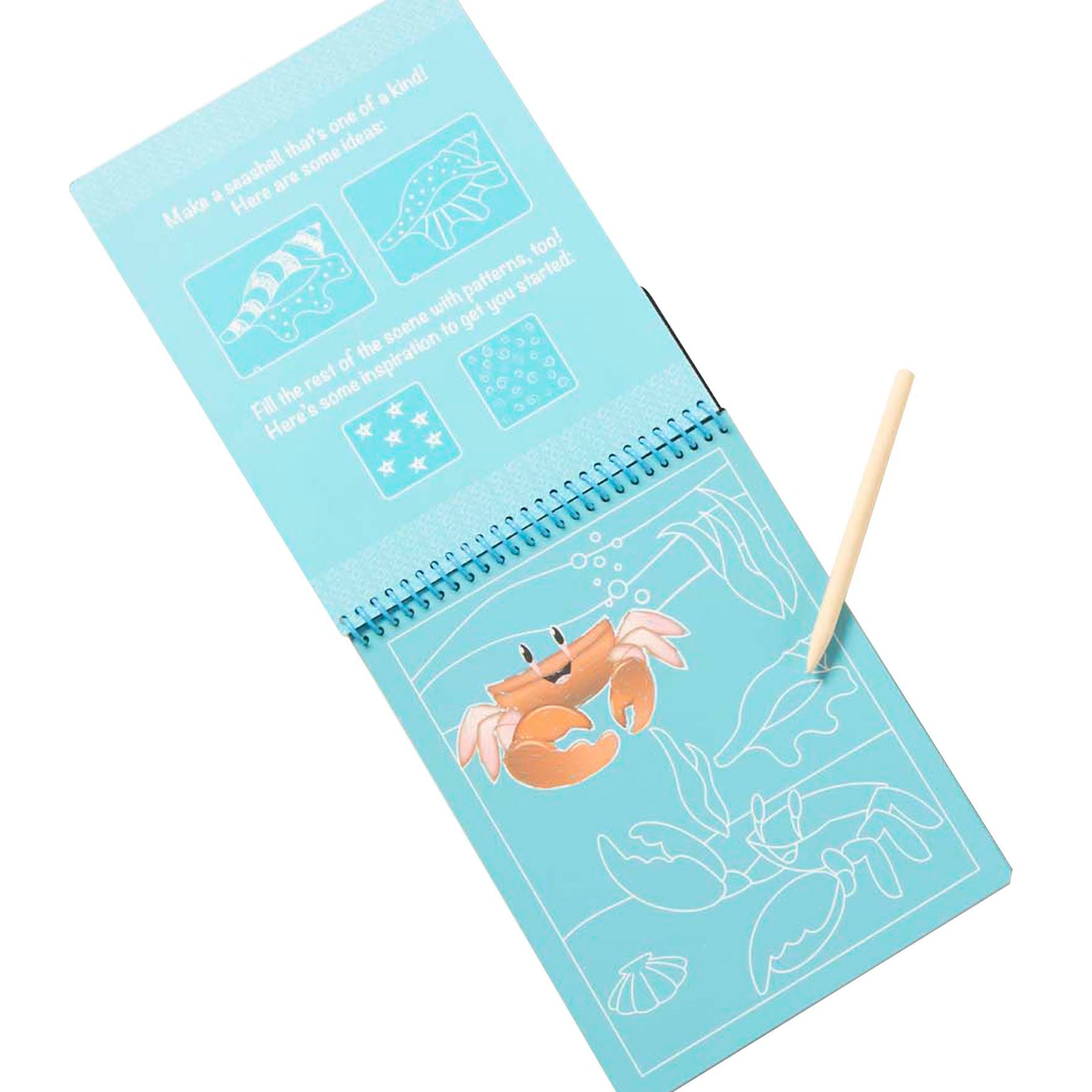 On the Go Scratch Art Color-Reveal Pad -  Sea Life