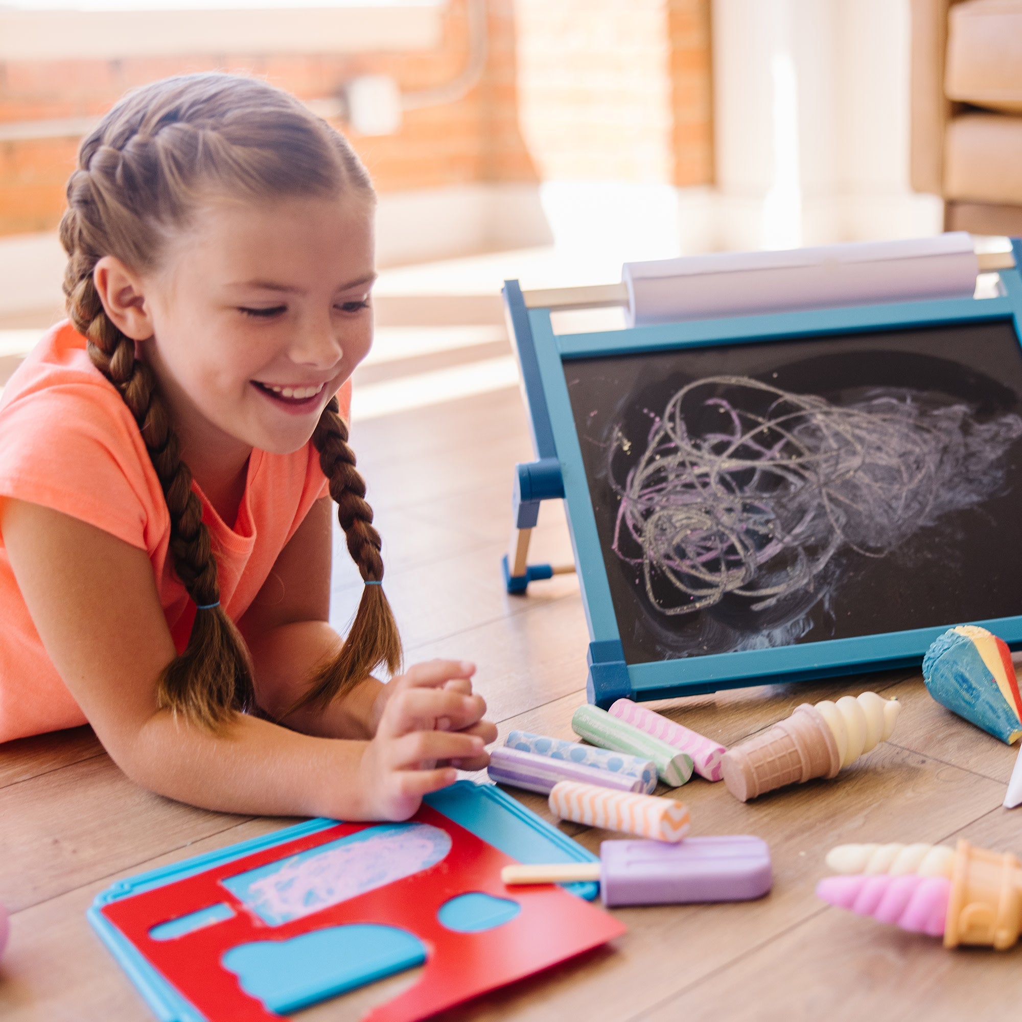 Ice Cream Shop Chalk Play Set