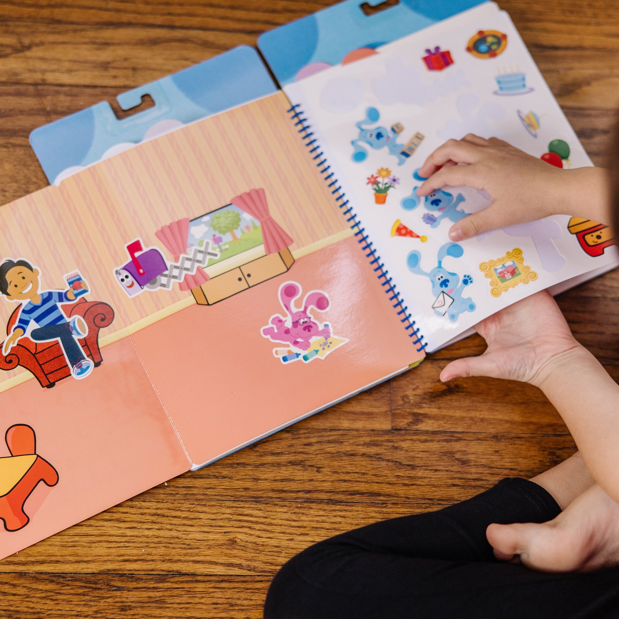 Blue's Clues & You! Restickable Stickers Pad - Places Blue Loves