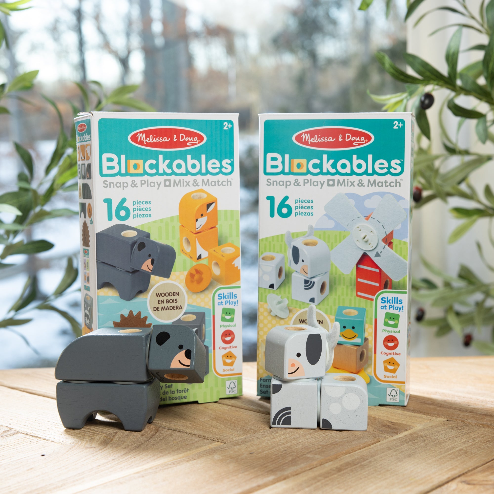 Blockables™ Play Sets Farm Friends and Woodland Friends 2-Pack Bundle