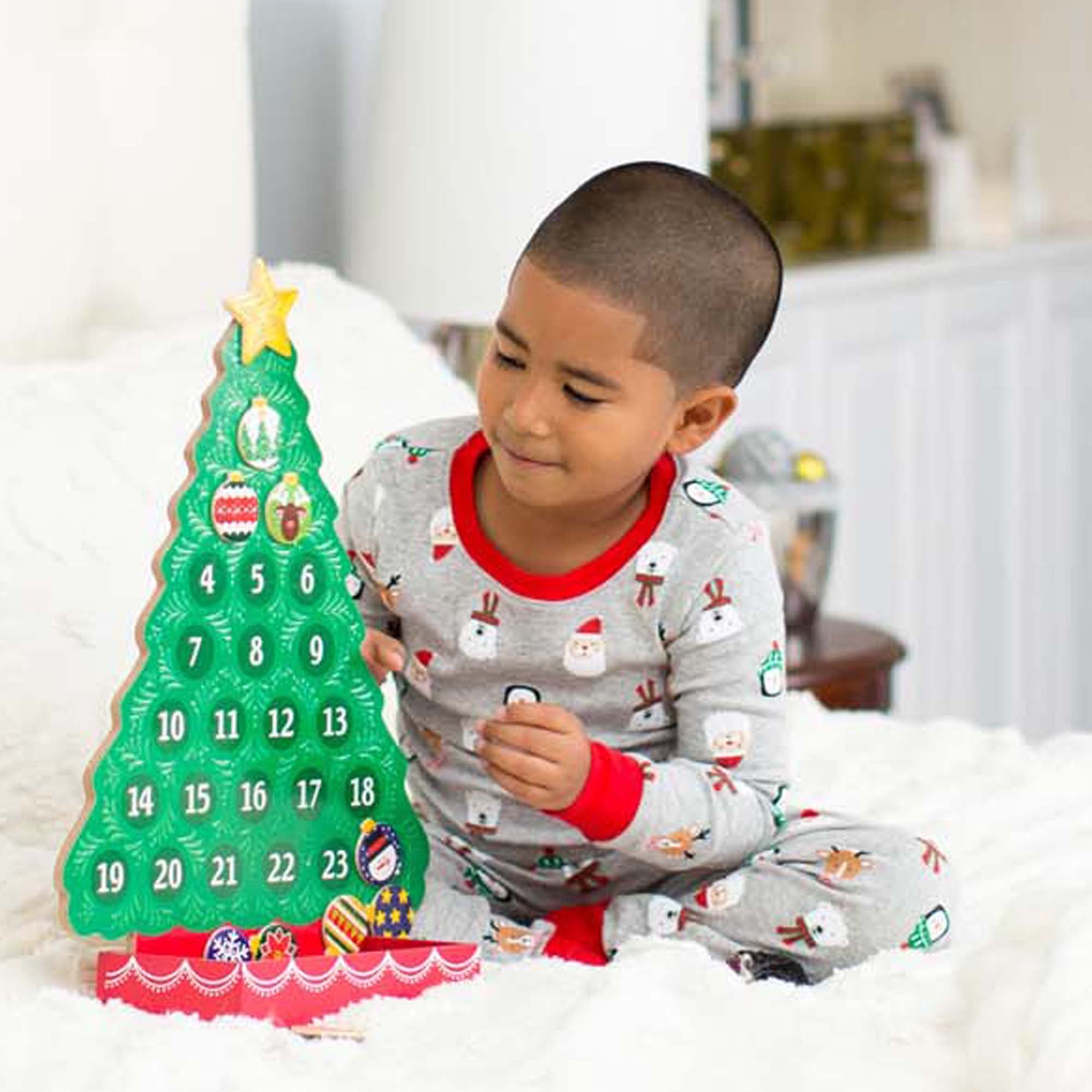 Countdown to Christmas Wooden Seasonal Calendar