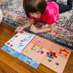 Blue's Clues & You! Restickable Stickers Pad - Places Blue Loves