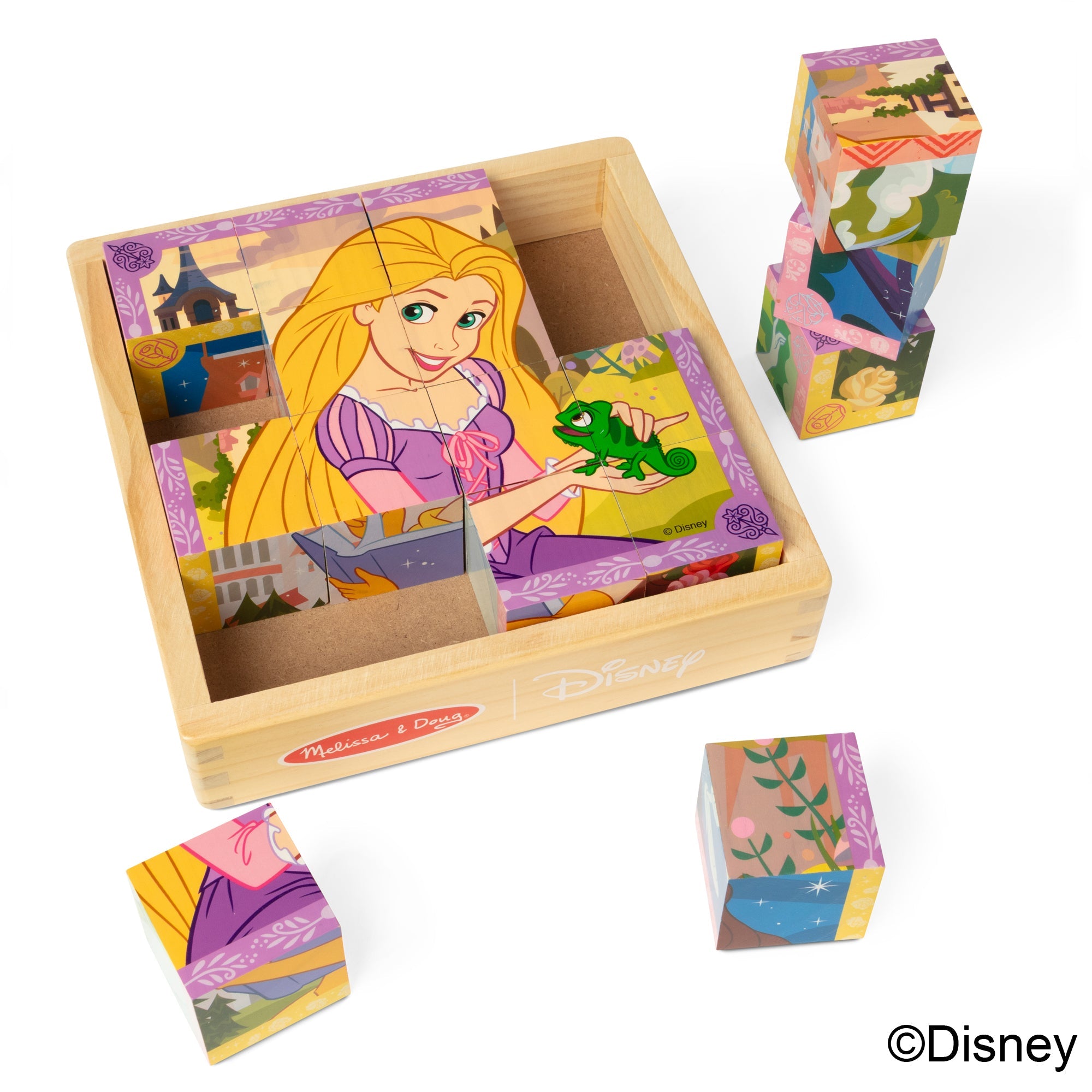 Disney Princess Wooden Cube Puzzle