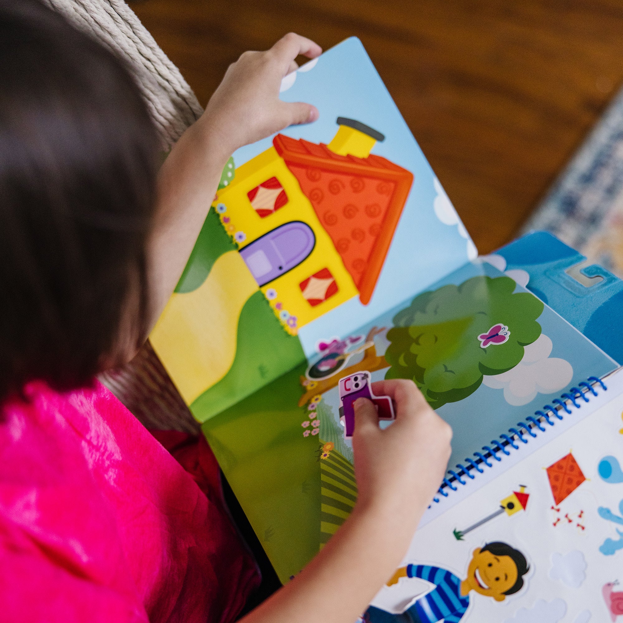 Blue's Clues & You! Restickable Stickers Pad - Places Blue Loves