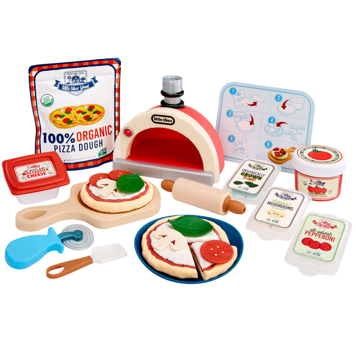 Creative Chefs™ Pizza Kit – Cooking Playset with Light-Up Pizza Oven