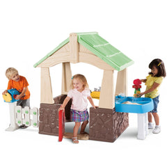 Deluxe Home & Garden Playhouse with Realistic Features