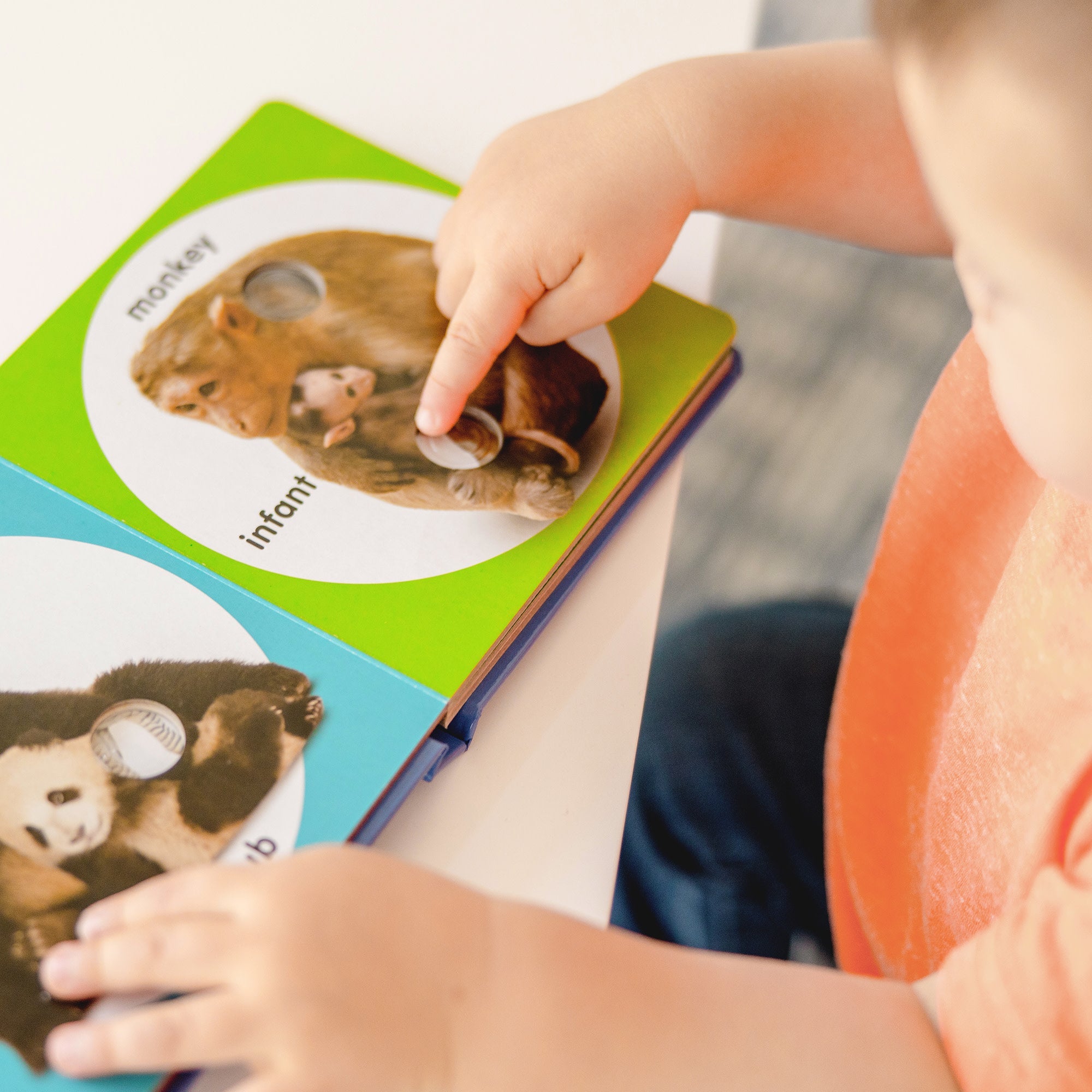 Poke-a-Dot: Wild Animal Families Board Book