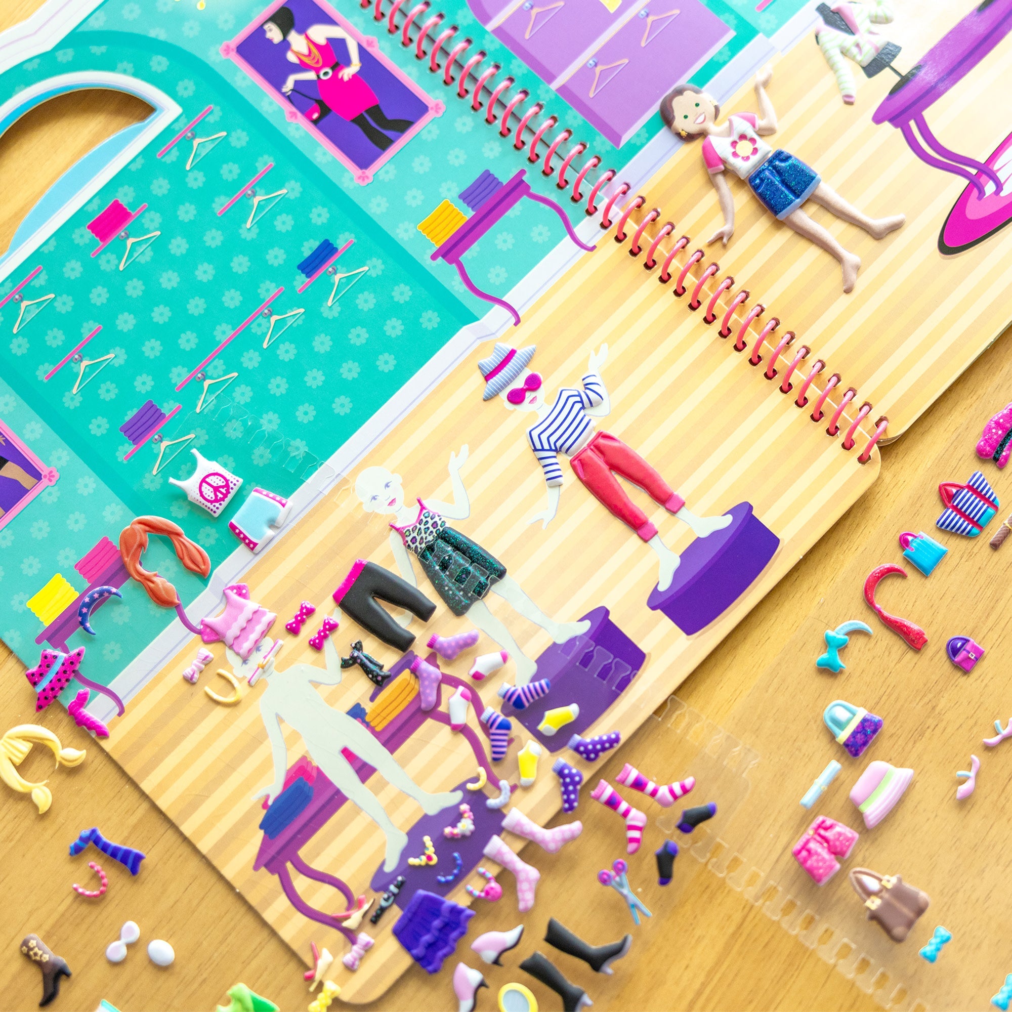 Puffy Sticker Activity Book - Day of Glamour