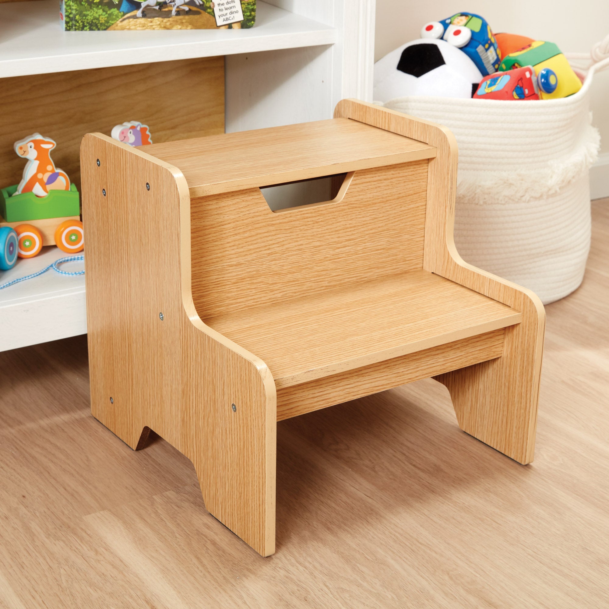Wooden Step Stool - Natural
