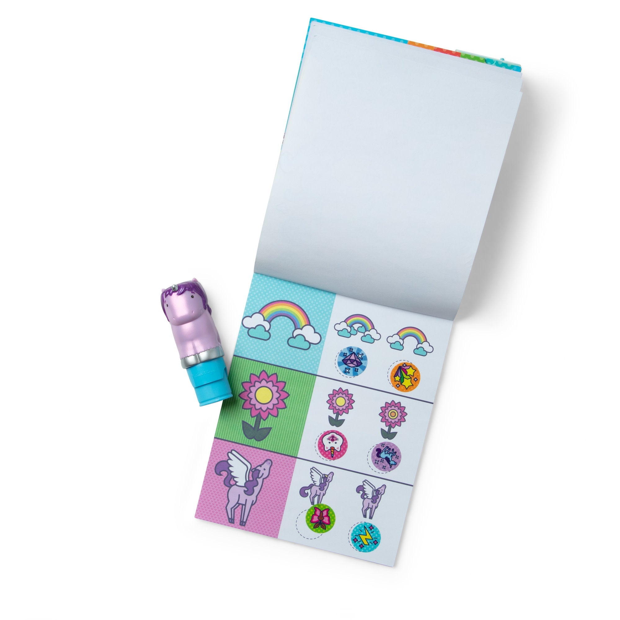 Sticker WOW!™ Purple Unicorn Bundle: Activity Pad & Sticker Stamper + Mini Activity Pad and 200 Refill Stickers