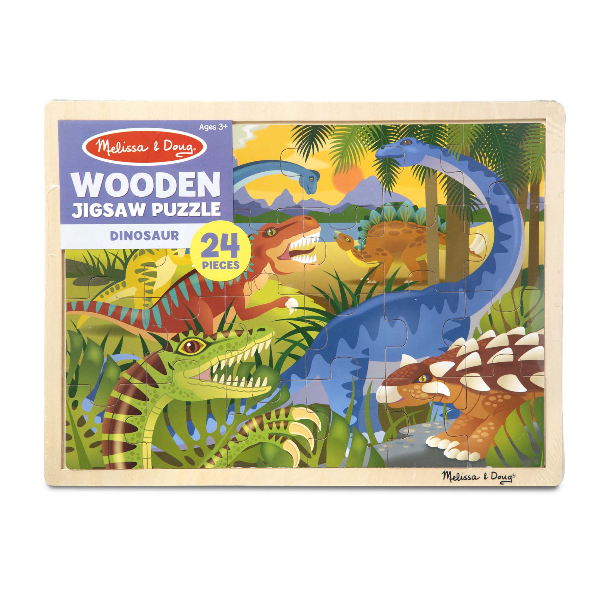 Dinosaur Wooden Jigsaw Puzzle - 24 Pieces