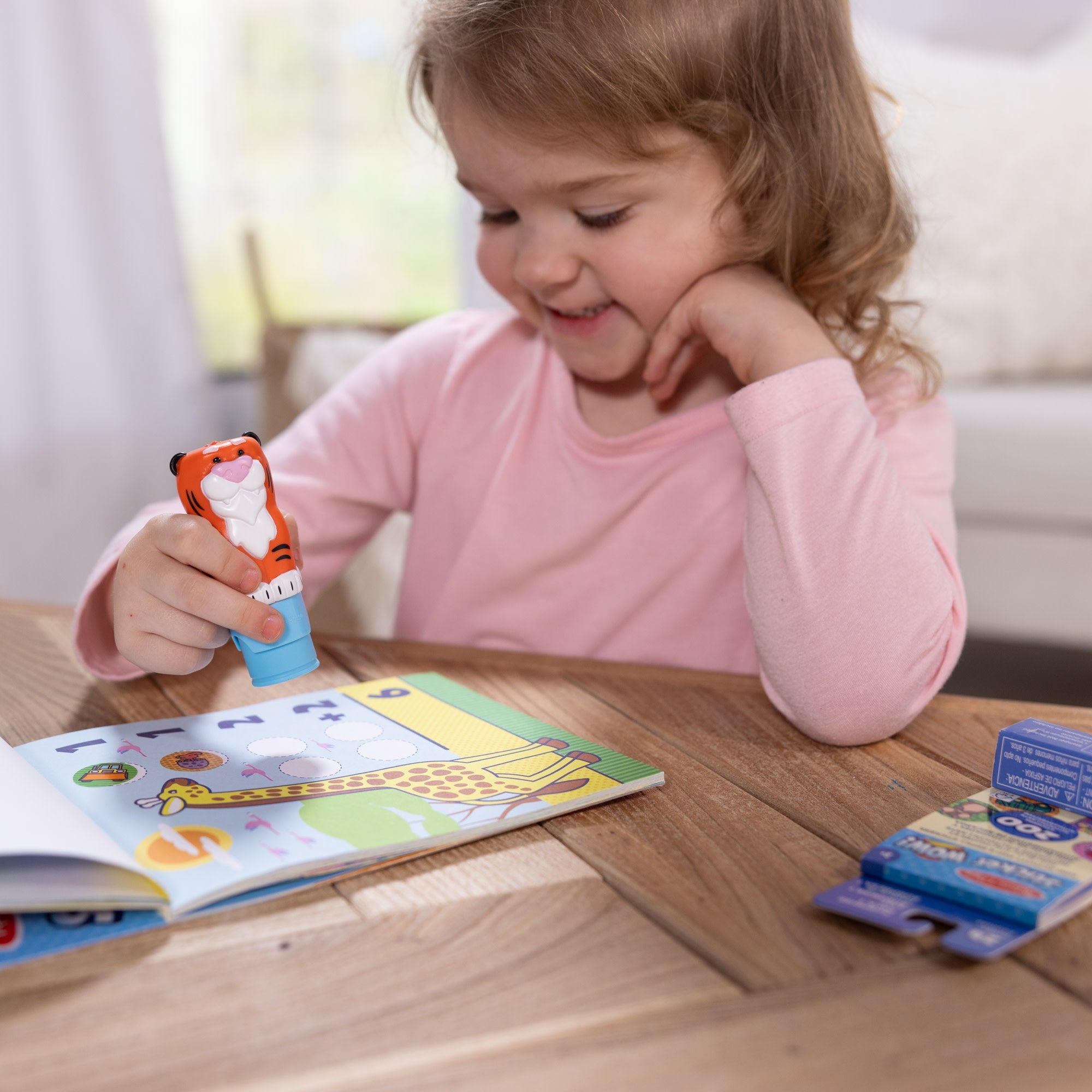 Sticker WOW!™ Tiger Bundle: Activity Pad & Sticker Stamper + Mini Activity Pad and 200 Refill Stickers