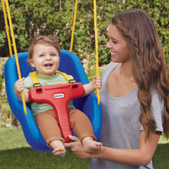 2-in-1 Snug 'n Secure™ Swing - Blue with T-Bar and Adjustable Straps