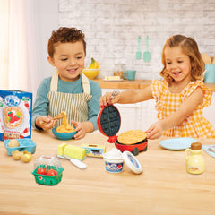 Creative Chefs™ Waffle Kit – Breakfast Playset with Functional Waffle Maker
