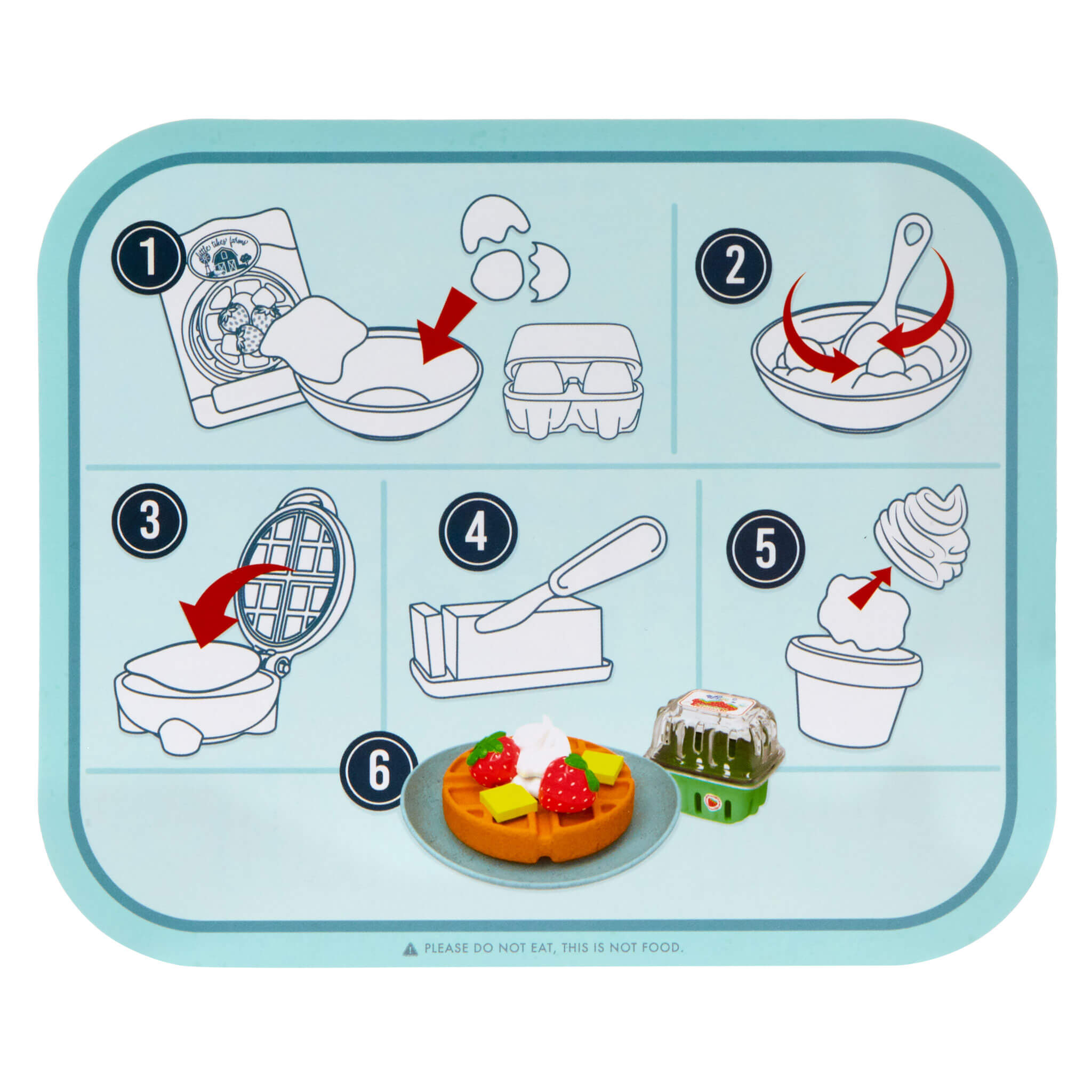 Creative Chefs™ Waffle Kit – Breakfast Playset with Functional Waffle Maker