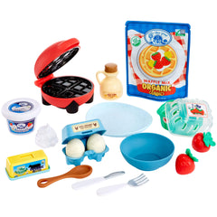 Creative Chefs™ Waffle Kit – Breakfast Playset with Functional Waffle Maker